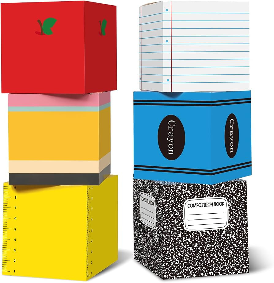 Kolldenn 6 Pcs Back to School Balloon Box Decorations for Kindergarten | Amazon (US)