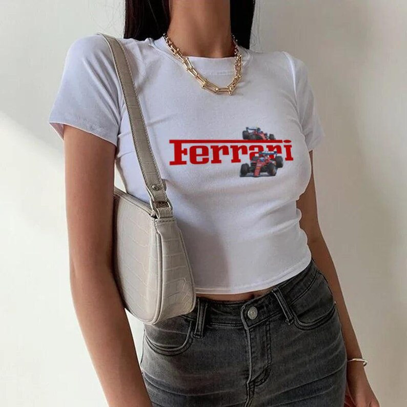 Formula 1 Ferrari Fitted Crop Top, Ferrari Baby Tee, Ferrari Lovers Tee, F1 Streetwear, Motorspor... | Etsy (US)