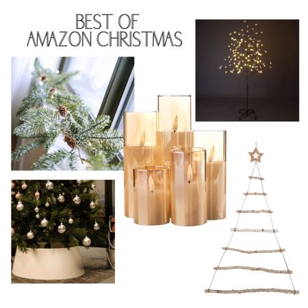 Best of Amazon Christmas Decor 

Gold flameless candles that are battery operated with a remote control! Pretty garland with a touch of snow. And wooden Christmas tree ladder perfect for hanging ornaments and Christmas cards. A neutral tree collar and a cherry blossom lighted tree. 

#christmasdecor #christmasdecorations #decorateforchristmas #garland #christmastree

#LTKSeasonal #LTKHoliday #LTKhome