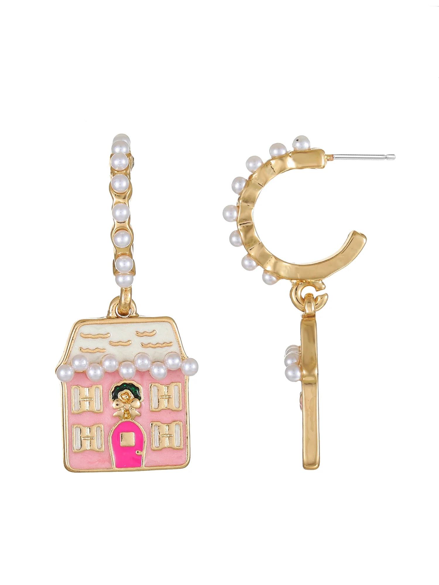 Packed Party Gingerbread House Mini Hoop Earrings | Walmart (US)