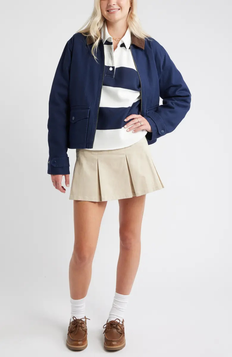 BP. Stripe Cotton Blend Rugby Sweatshirt | Nordstrom | Nordstrom