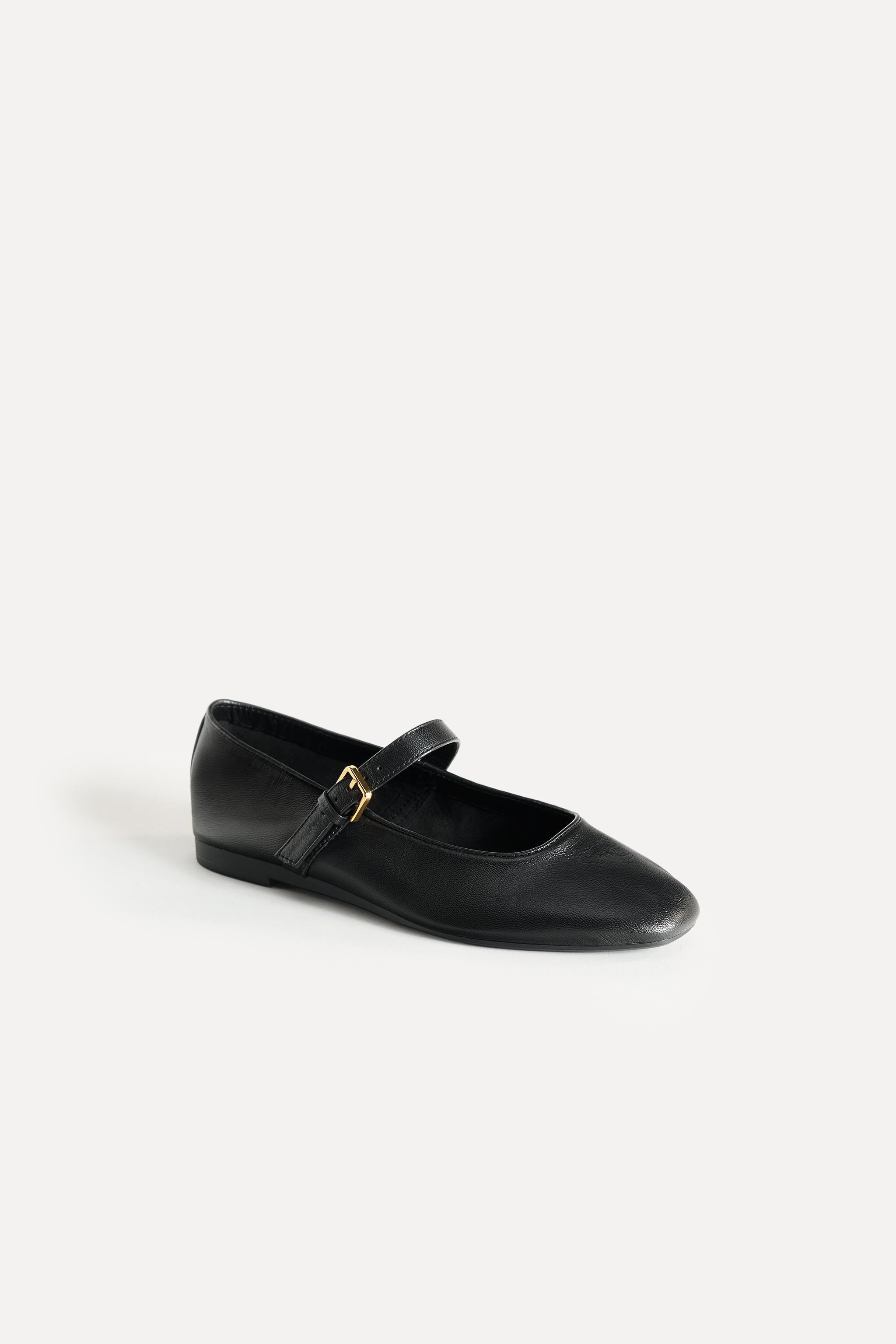 LEATHER BALLET FLATS 50TH ANNIVERSARY | Zara US