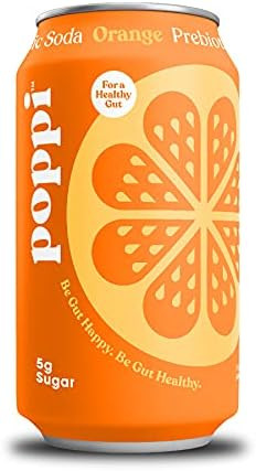 POPPI Sparkling Prebiotic Orange Soda w/ Gut Health & Immunity Benefits, Beverages made with Apple C | Amazon (US)