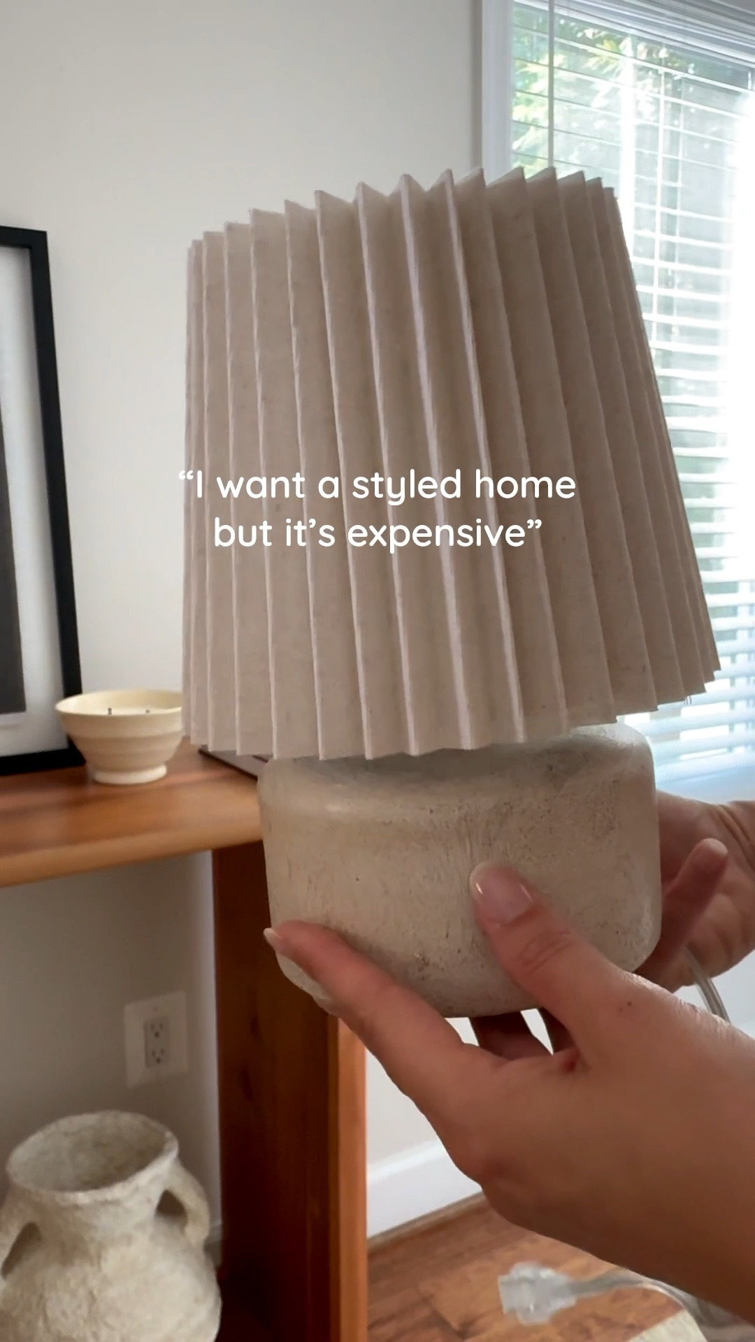 This gorgeous faux wood & pleated shade lamp is SO gorgeous and easy to style! And that price?! 😱 Go now!!

#LTKSaleAlert #LTKStyleTip #LTKHome