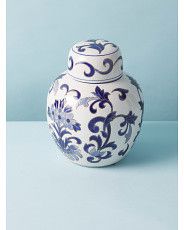 10in Ceramic Jar With Lid | HomeGoods