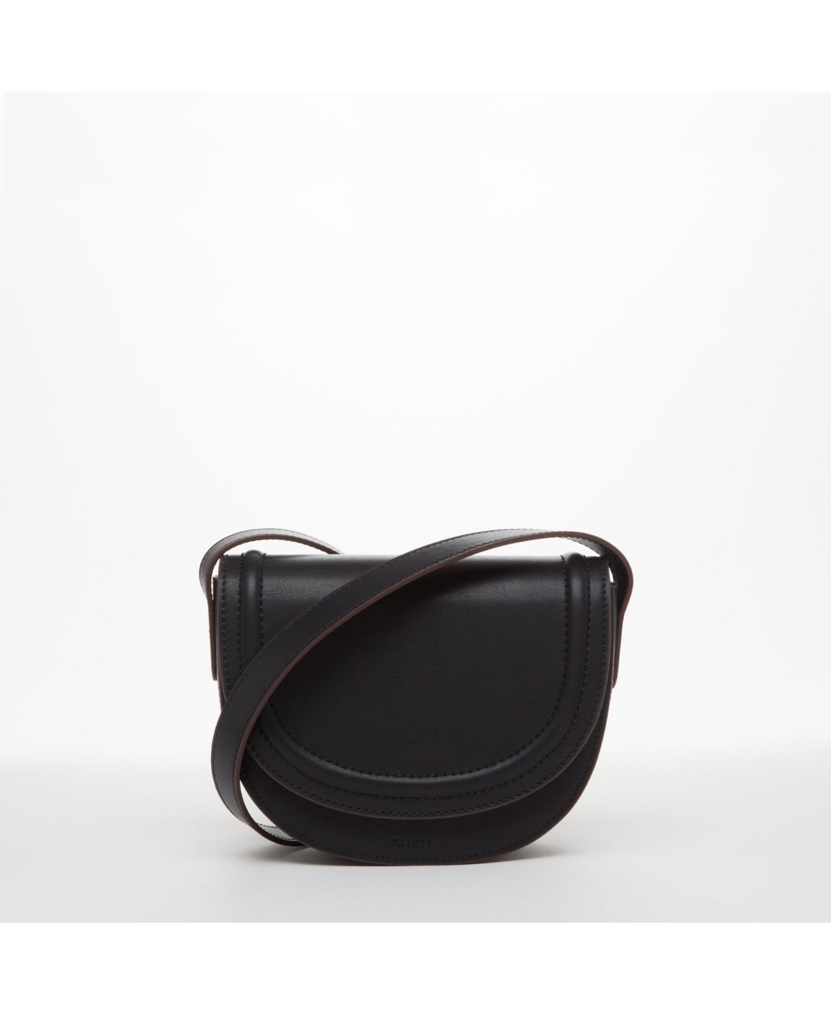Susu The Sarah Black Leather Saddle Bag | Macy's