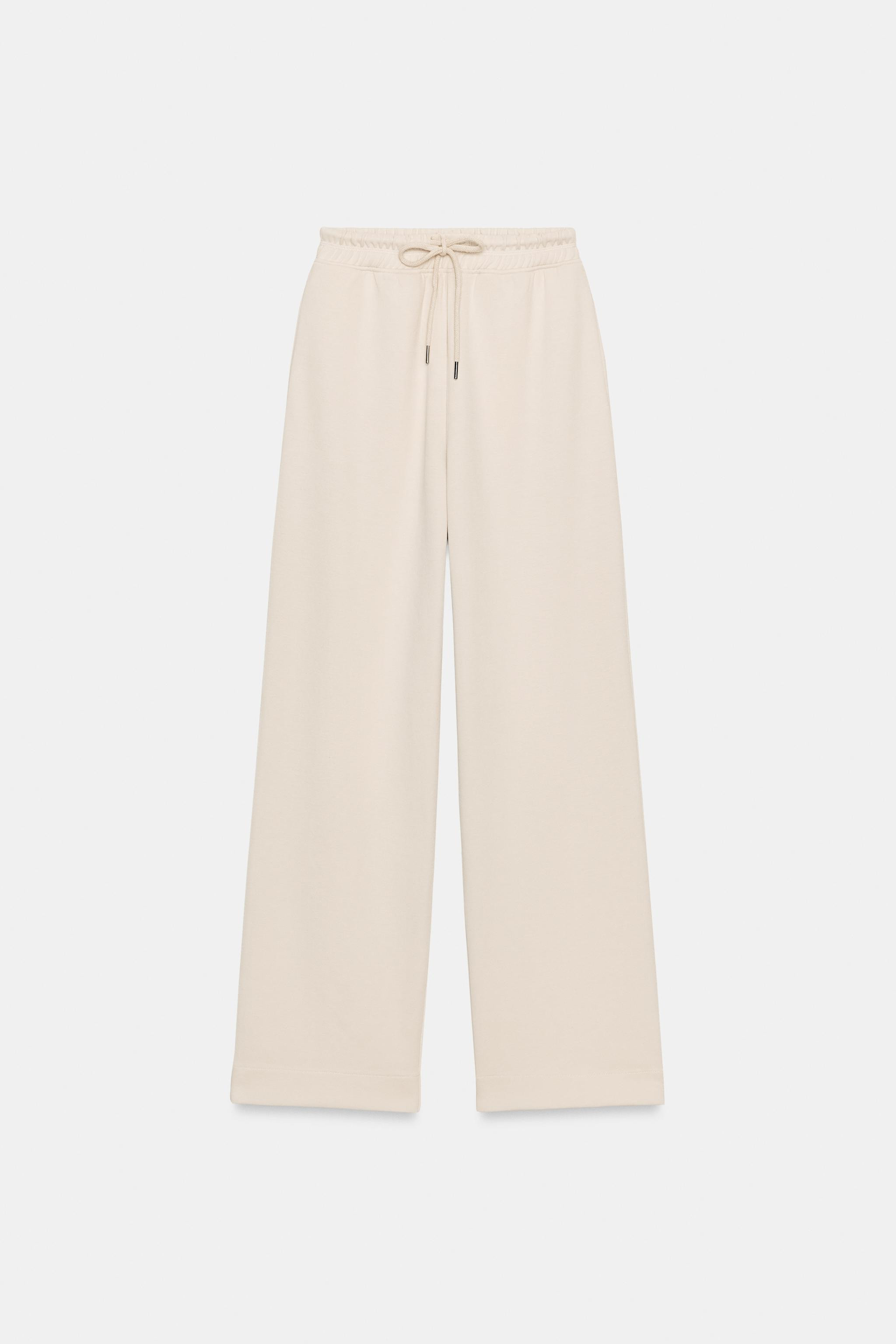 WASHED EFFECT INTERLOCK PANTS | Zara US