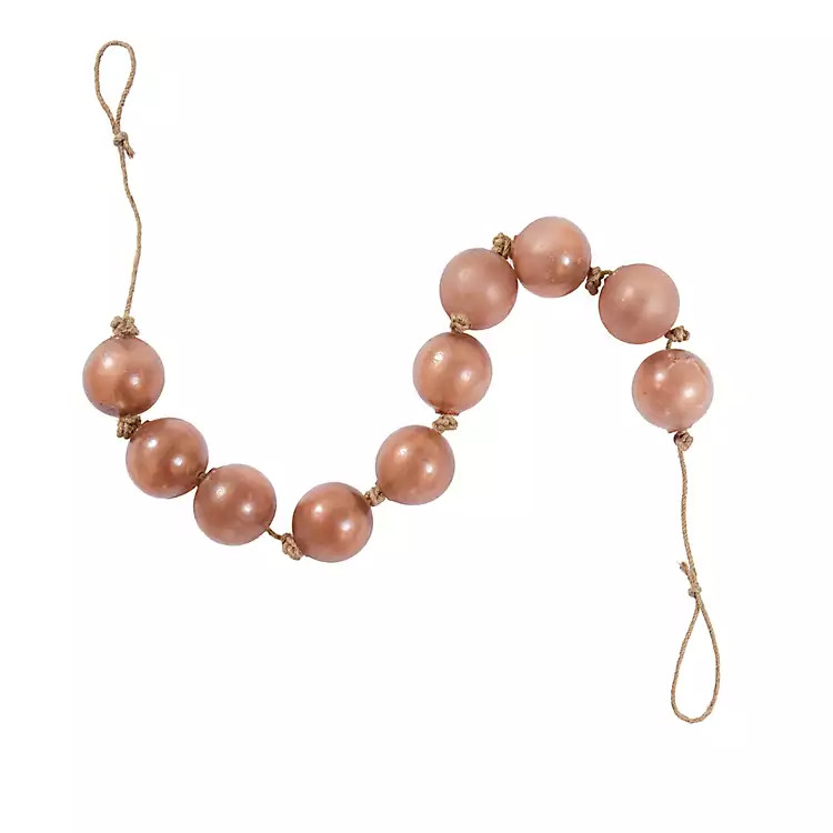 Coral Frosted Bead Garland, 36 in. | Kirkland's Home