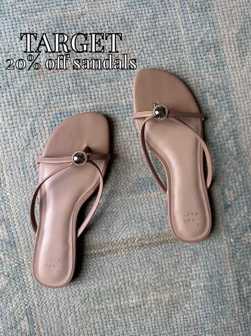 Target sandals on sale! Obsessed with Target sandals for budget friendly finds and these are so easy to dress up and down!  

 