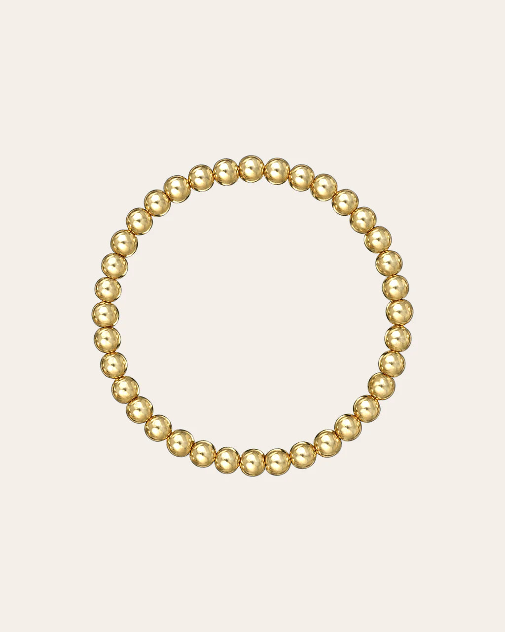 5mm Gold Bead Bracelet | Zoe Lev Jewelry