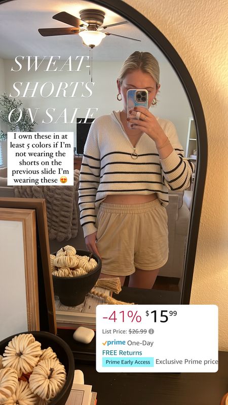 I love this sweater and shorts combo! 
