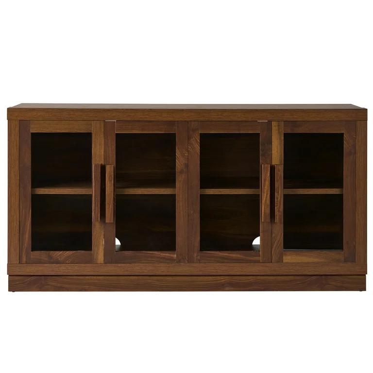 Better Homes & Gardens Ezra TV Stand for TV's up to 70", Warm Walnut finish - Walmart.com | Walmart (US)