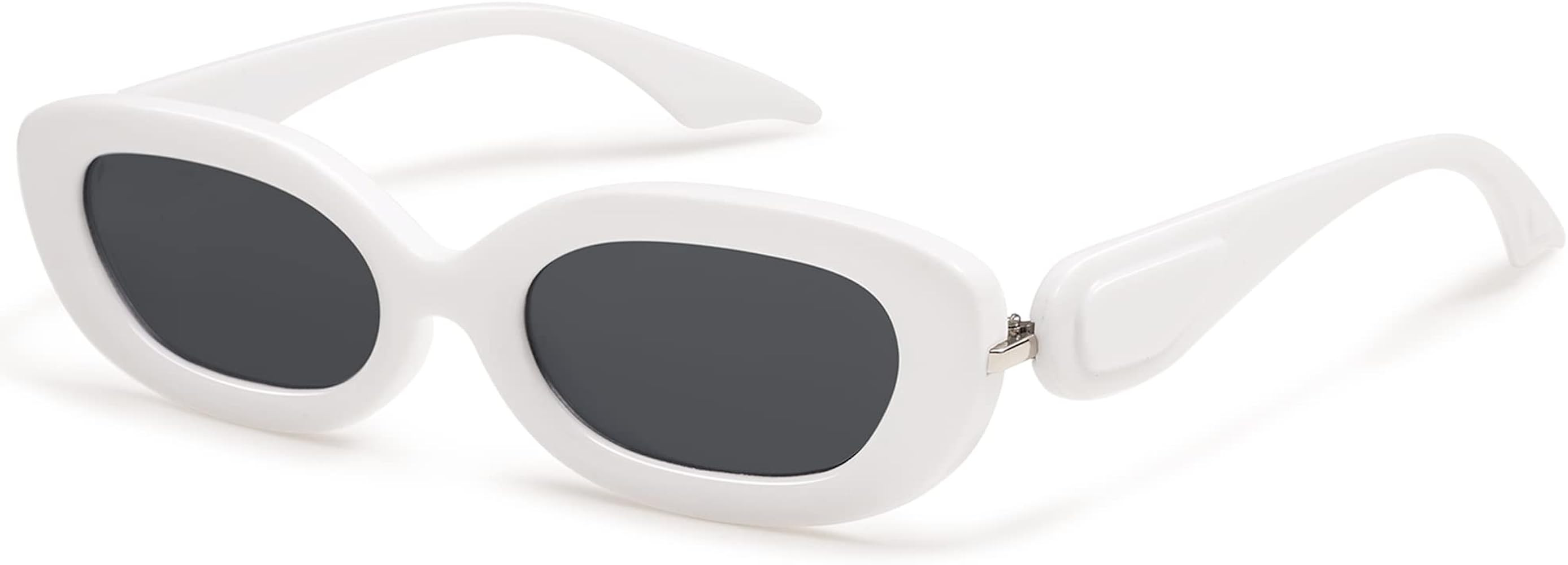 Retro Oval Sunglasses for Women Trendy Sun Glasses Classic Shades 90s Sunnies AP3651 | Amazon (US)