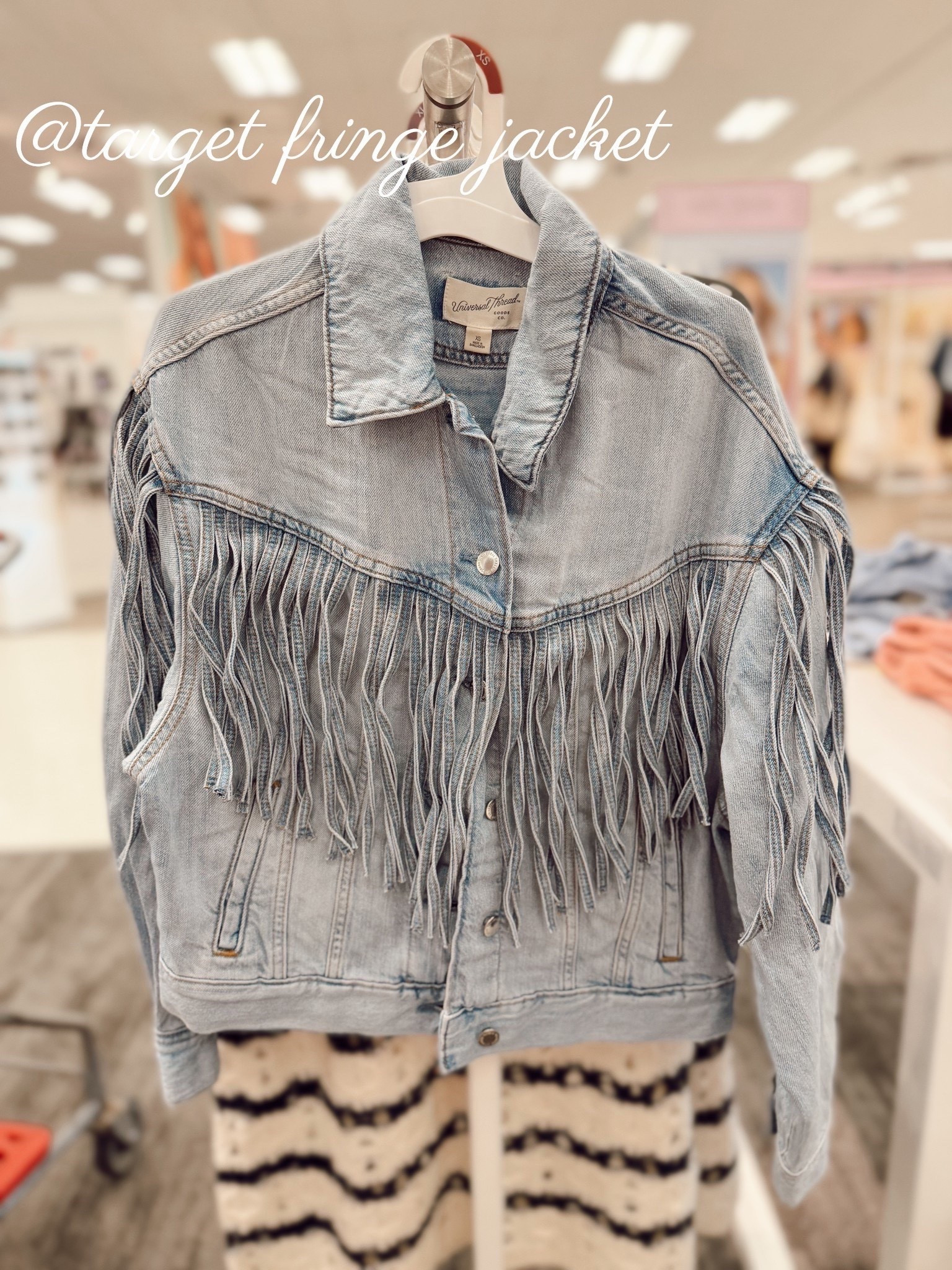 @Target how stinking cute - denim fringe jacket is live on targets website!

Follow my LTK @kerstynlemons on the @shop.LTK app to view this post and get my exclusive app-only content!

#liketkit #LTKMothersDay #LTKFestival #LTKootd
@shop.ltk
https://liketk.it/66Qzm

#LTKFestival