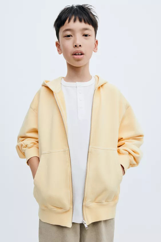 STORIESZ - RELAXED FIT MEDIUM WEIGHT ZIP-UP HOODIE | Zara UK