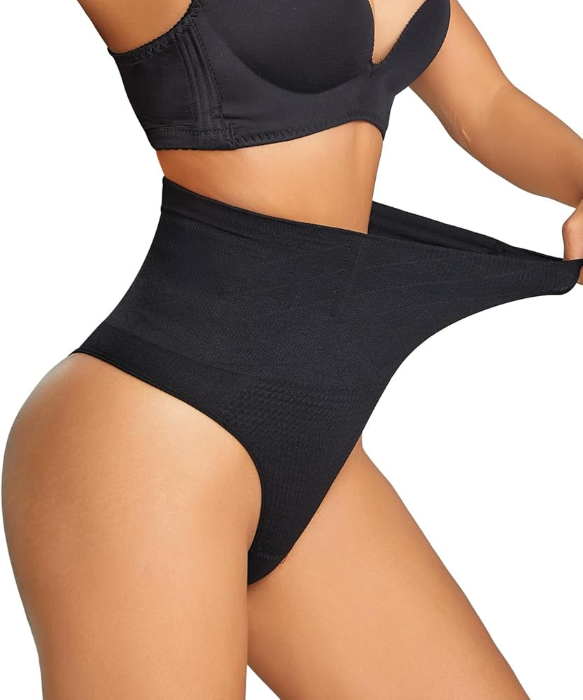 Dulchany Thong Shapewear Tummy Control Underwear for Women Seamless Body Shaper Panties | Amazon (US)