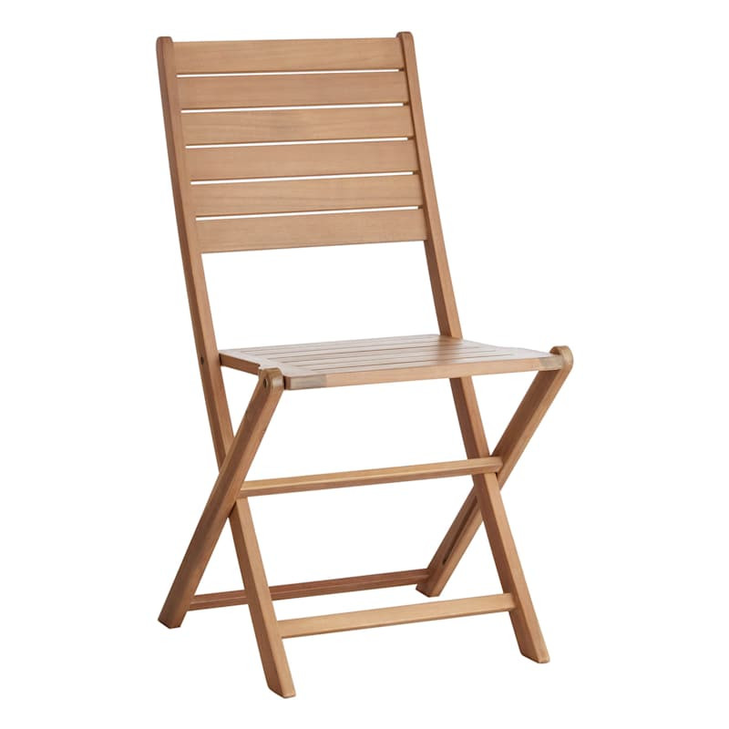 Acacia Wood Patio Folding Chair | At Home