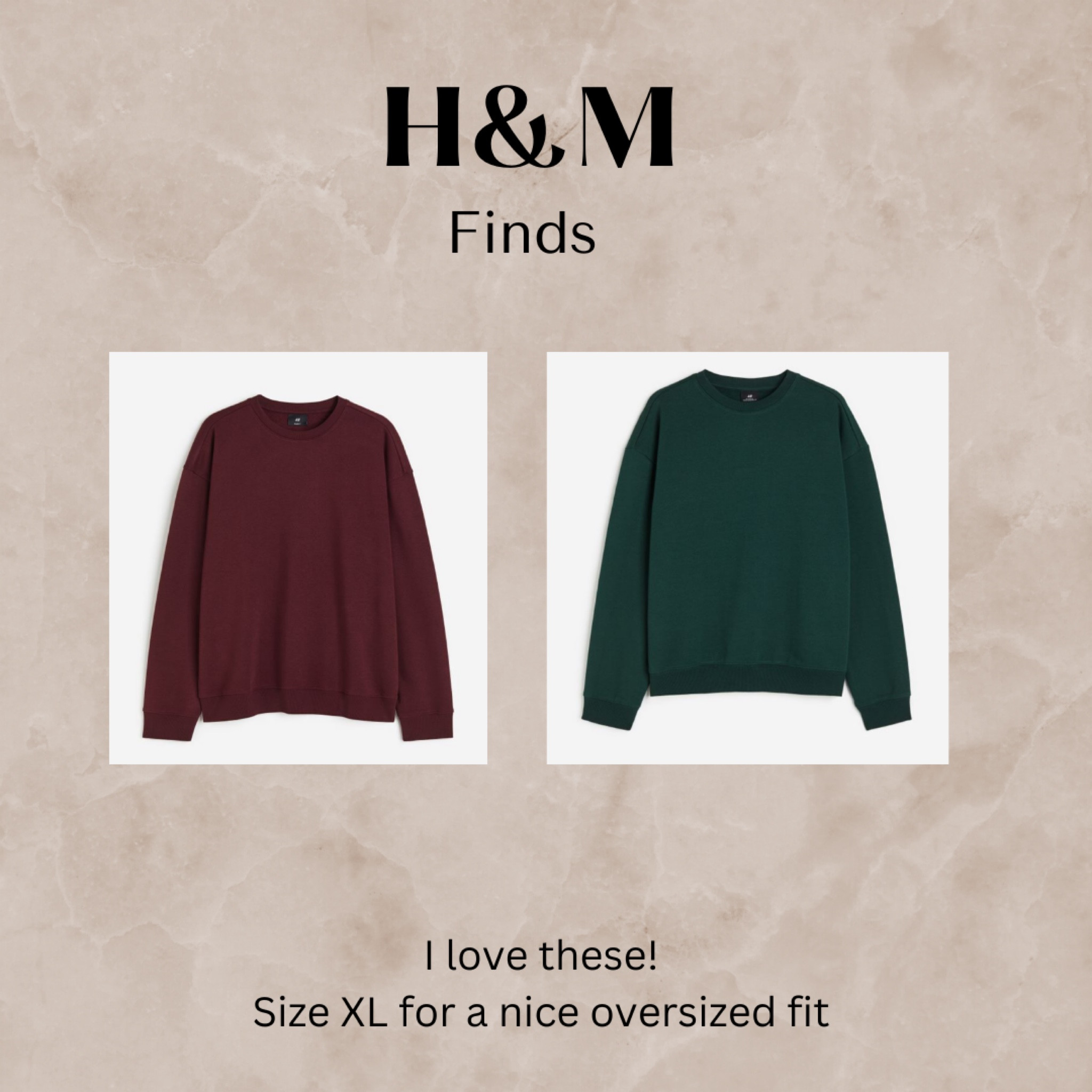 The BEST affordable crewneck sweatshirt, size up one or two for oversized look, I get an XL, H&M

#LTKCyberWeek #LTKstyletip #LTKsalealert
