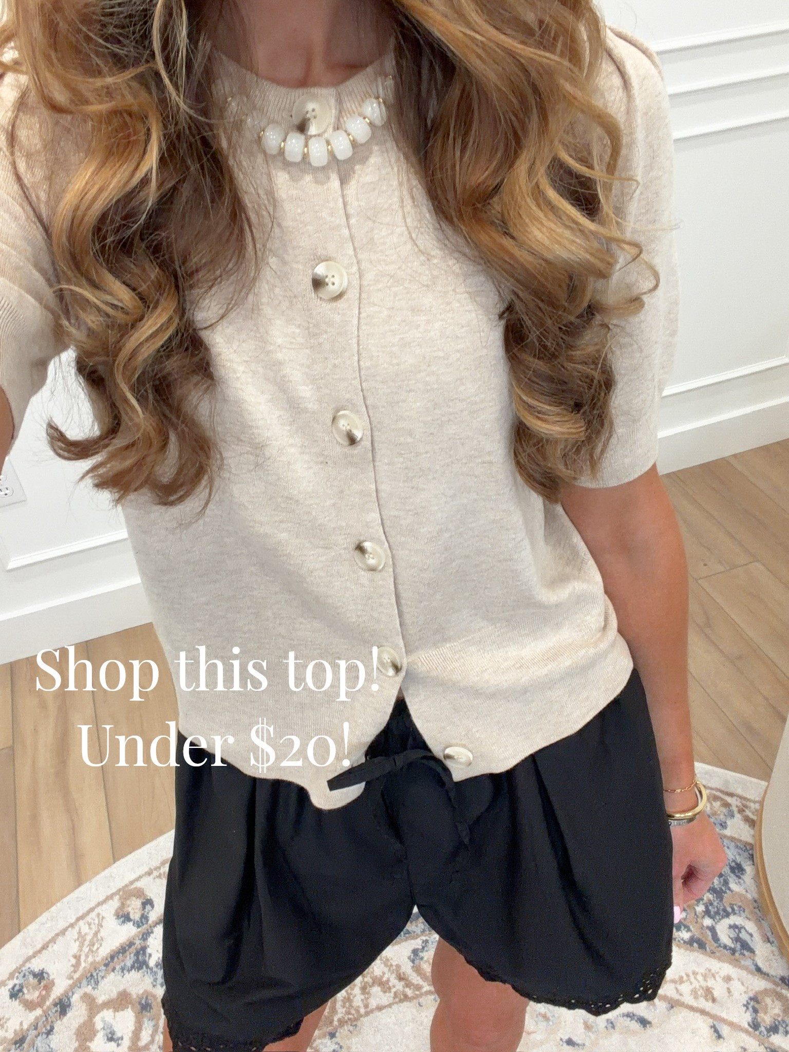 This combination from Walmart is so classic and so good 🤍🖤 The oatmeal short sleeve button cardigan paired with these black scallop hem shorts — so polished and put together with zero effort. Budget friendly and everything is linked right here!

#LTKootd #LTKgrwm #LTKSeasonal
