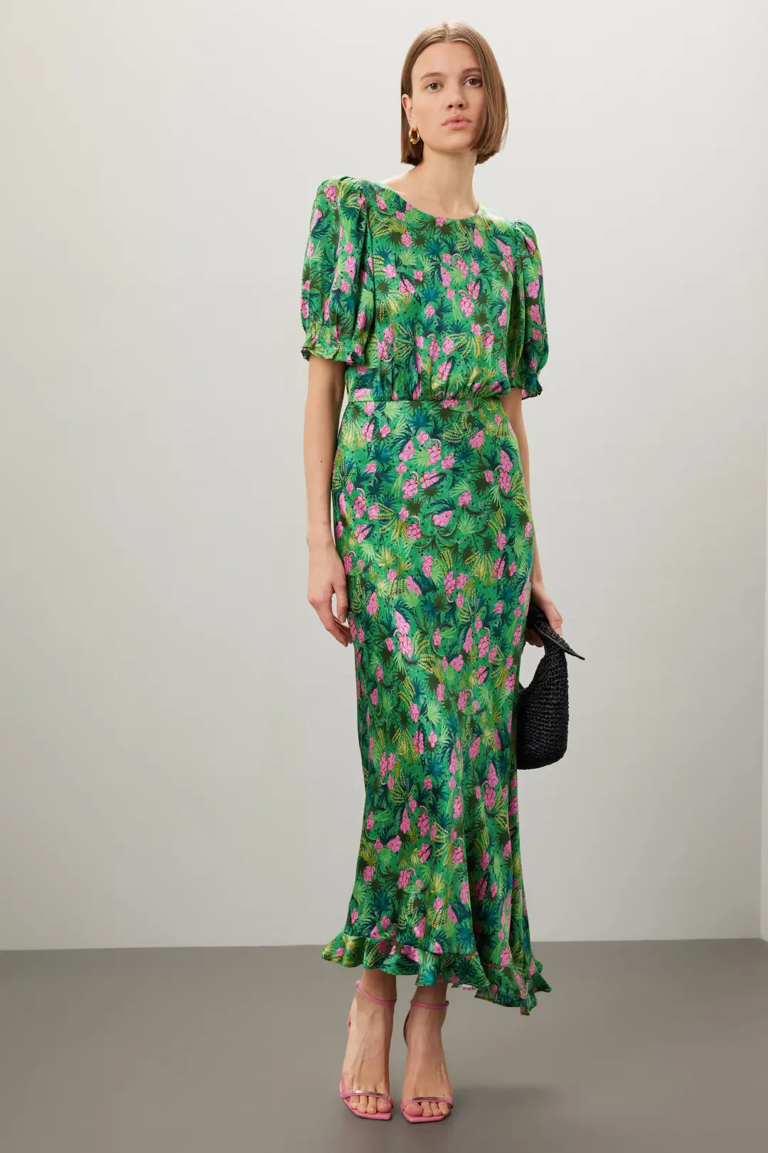 Vida Green Floral Dress | Rent the Runway