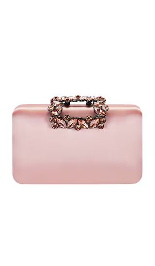 Margalit Crystal Lock Clutch in Blush | Revolve Clothing (Global)