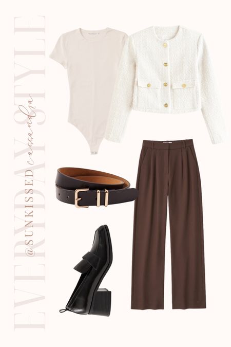 Fall transition Capsule Wardrobe outfit #2
Abercrombie & Fitch 

#LTKstyletip #LTKworkwear #LTKSeasonal