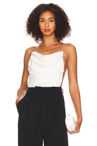NONchalant Label Camm Crop Omegan Cami in White from Revolve.com | Revolve Clothing (Global)