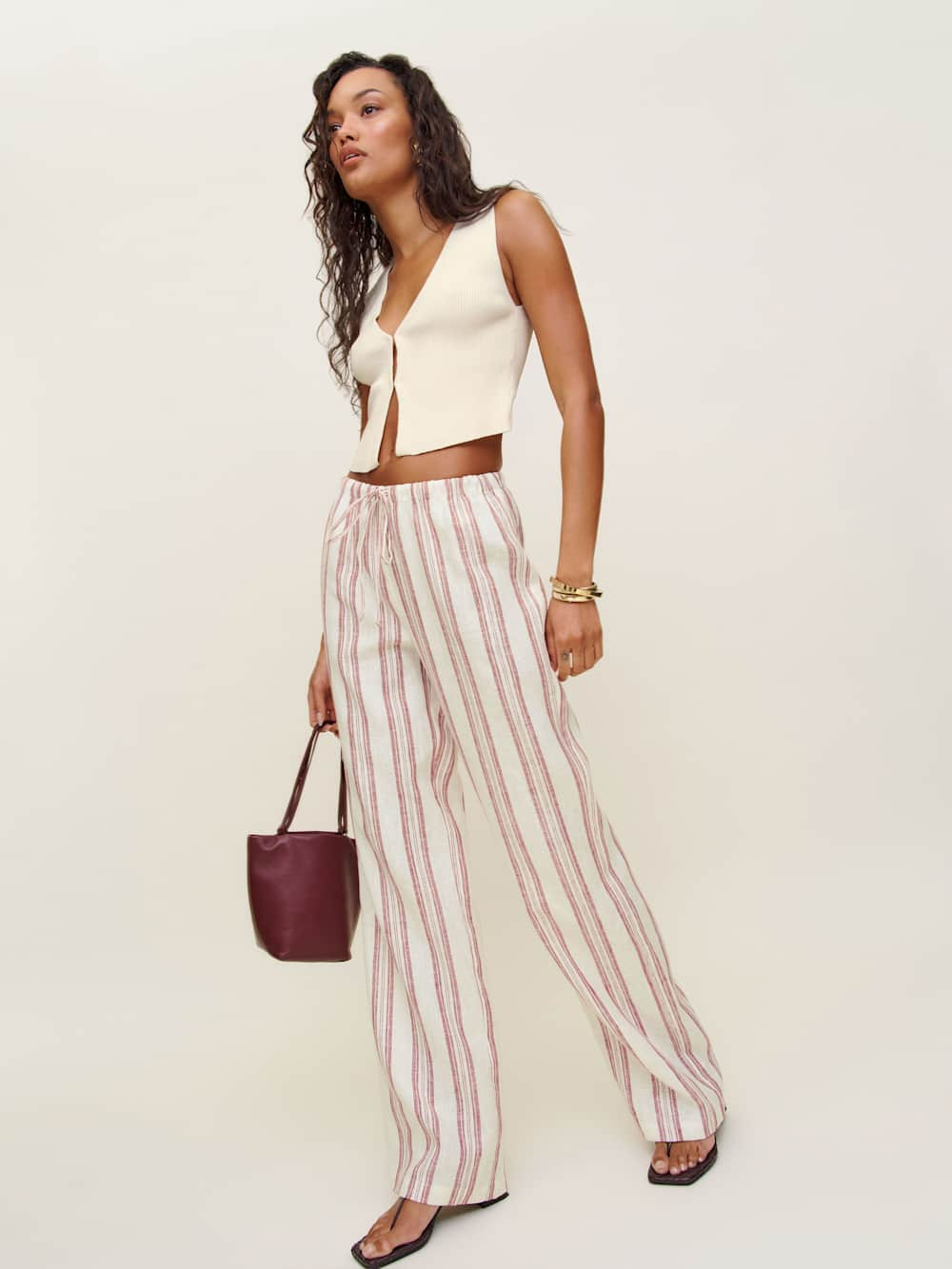 Olina Linen Pant | Reformation (Global)