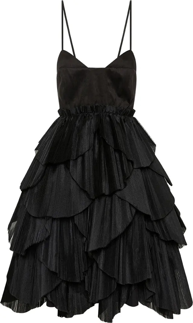 Aje Elsea Linen Blend Ruffle Minidress | Nordstrom | Nordstrom