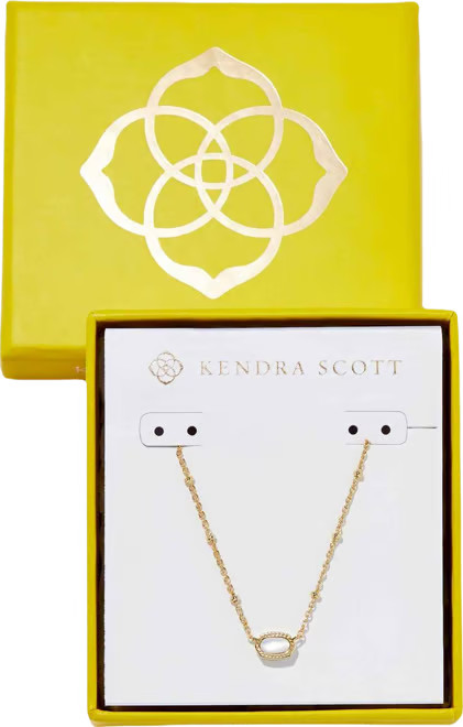 Boxed Mini Elisa Gold-Tone Pendant Necklace, 15" + 4" extender | Macy's