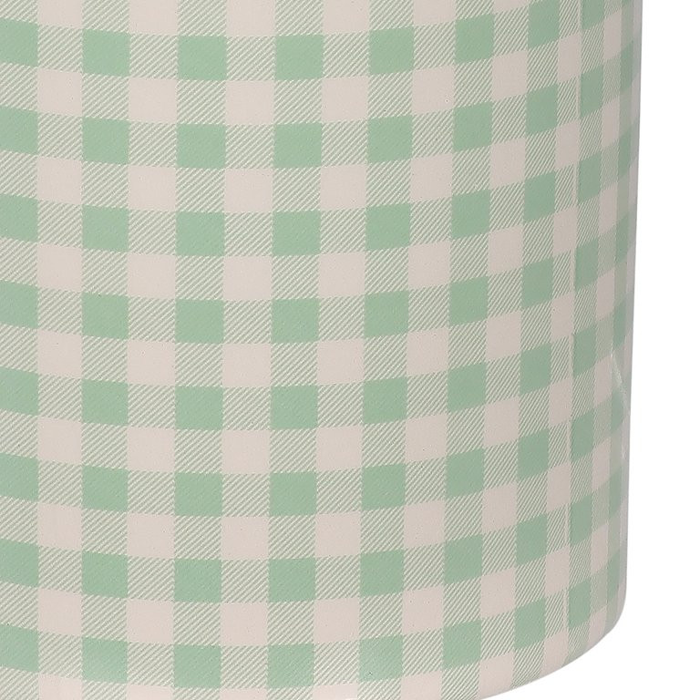 Way To Celebrate Green Grid Ceramic Jar, 7.5" | Walmart (US)