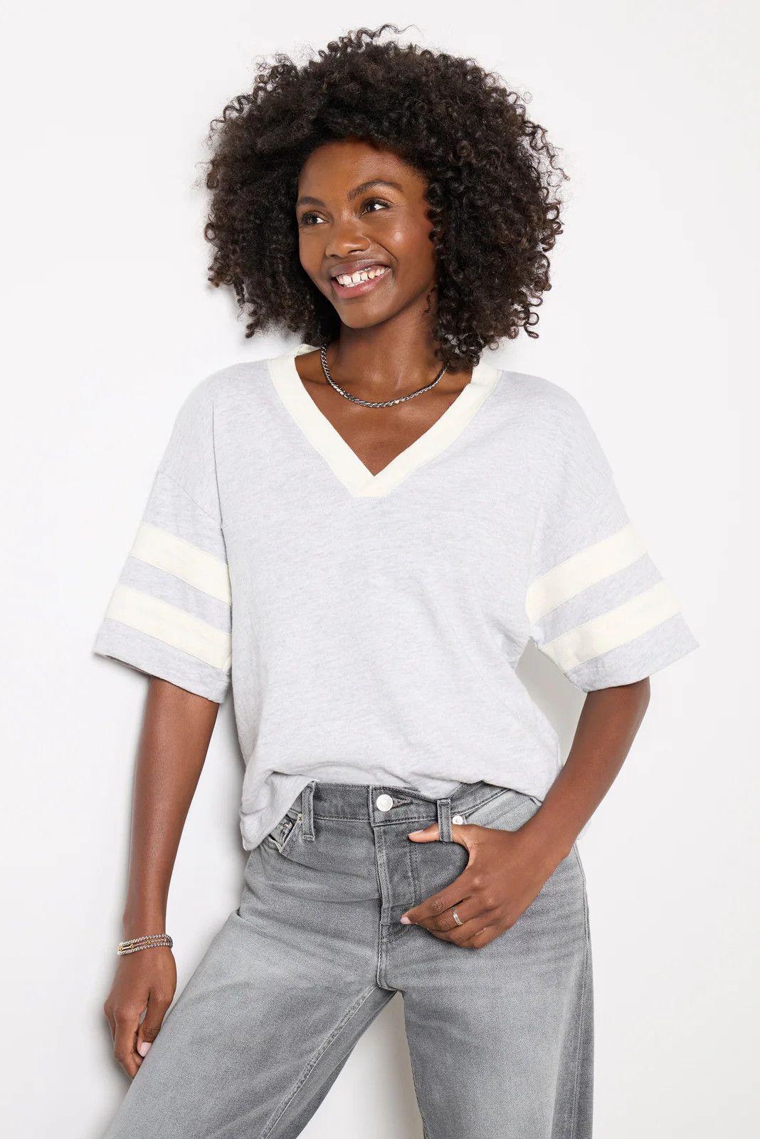 Sport Jersey Varsity Tee | Evereve