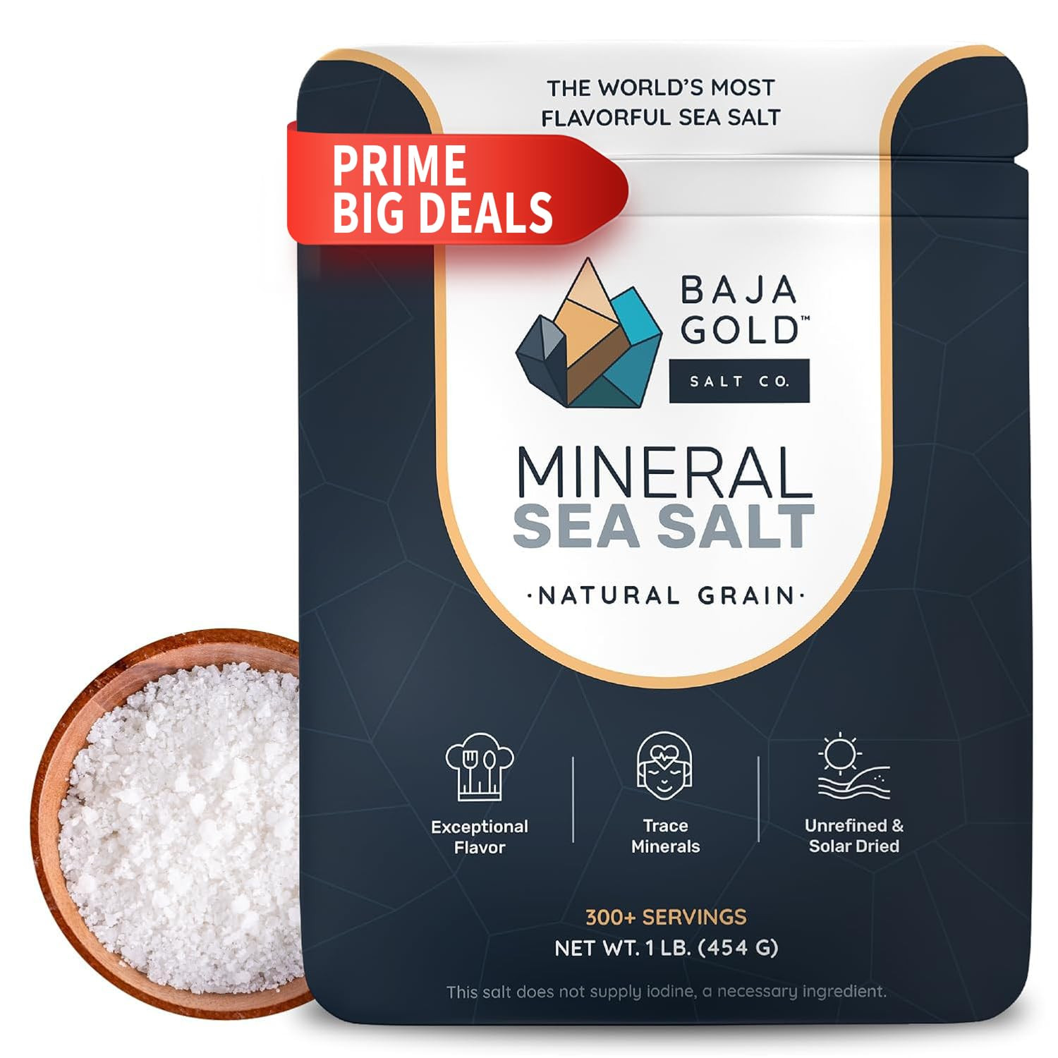 Baja Gold Mineral Sea Salt - Recommended by Gary Brecka - Organic Natural Grain Salt for Cooking ... | Amazon (US)