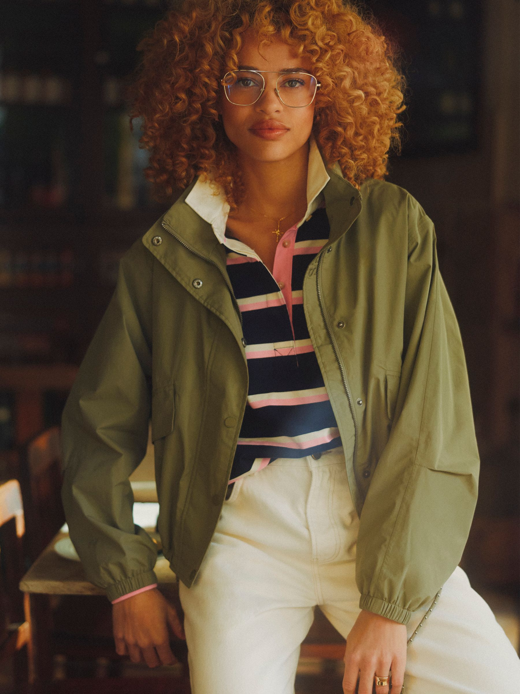 Hove Khaki Green Waterproof Windbreaker Jacket | Joules | Joules