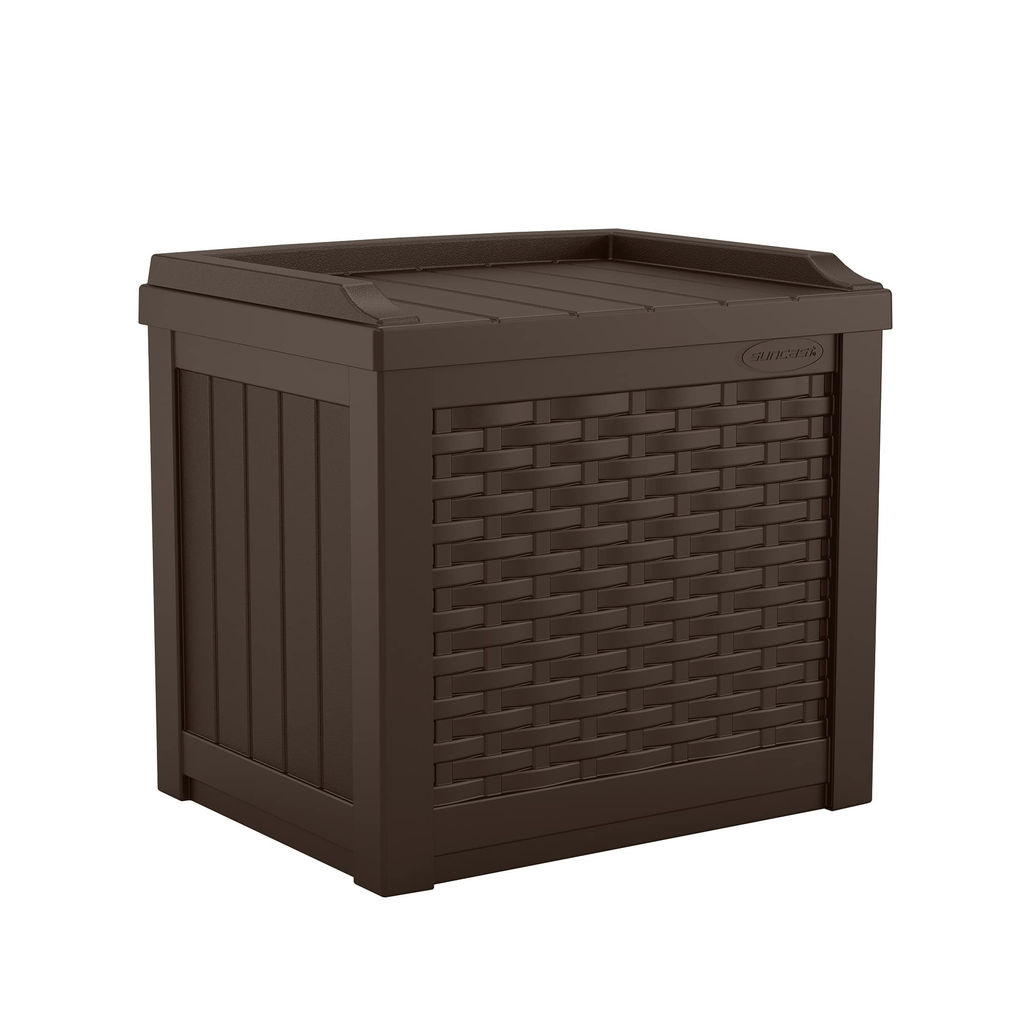 Suncast Outdoor Deck Box - 22 Gallon Java Resin Outdoor Storage Box, Weatherproof Patio Storage B... | Amazon (US)