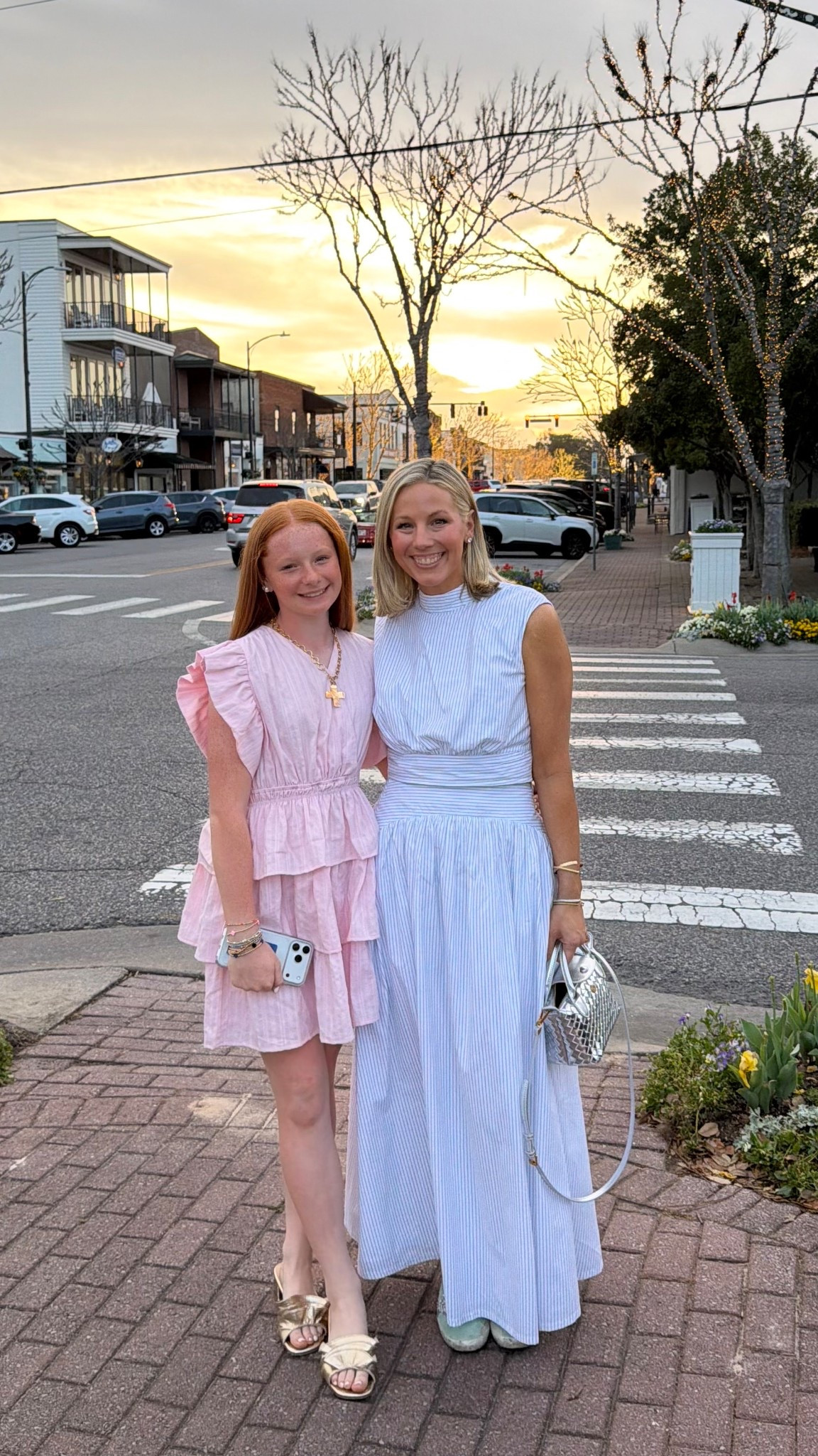 Cammie’s birthday OOTD
Sadly my outfit isn’t online yet- it’s by CeCe at Belk. It’s a 2 piece set sold separately! 
Cammie’s is from shop the mint girls size 12/14
Her necklace is clover and bee and shoes are shy shop. Linking my purse too! 

#LTKootd #LTKPetite