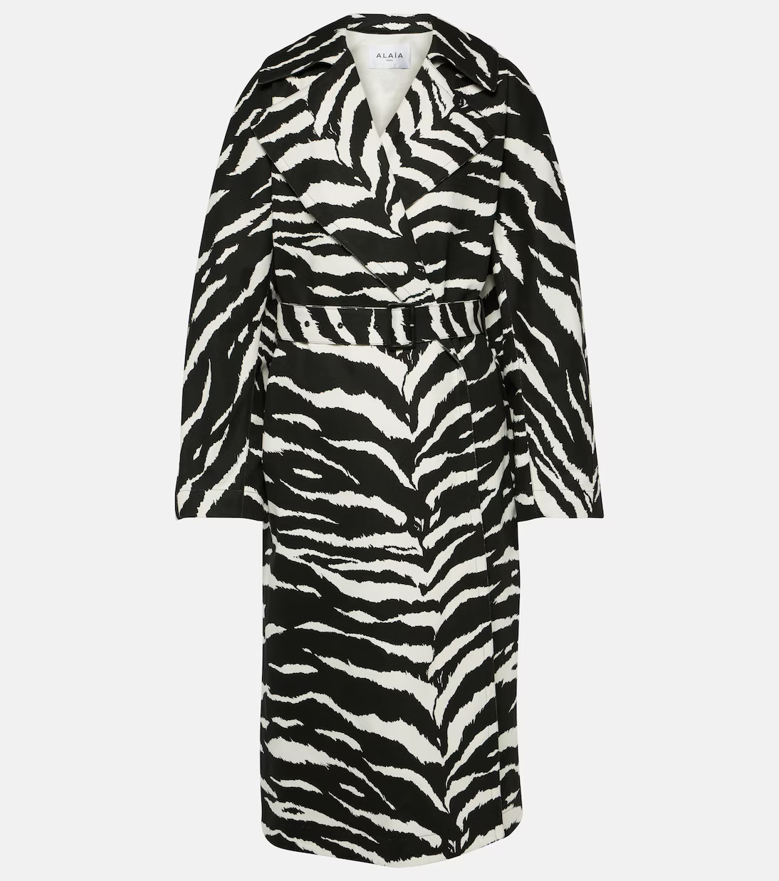 Zebra-print denim trench coat | Mytheresa (US/CA)