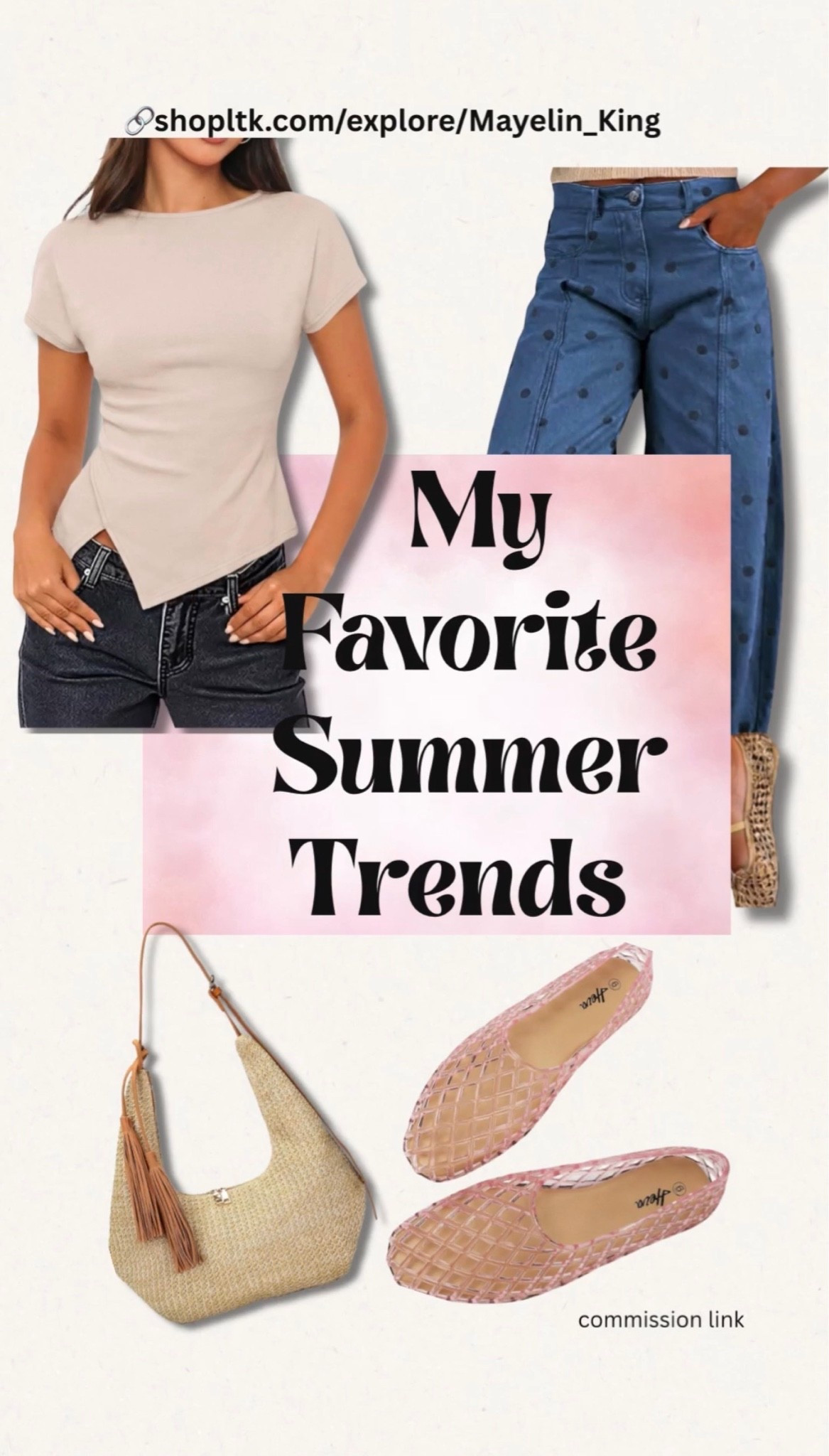 summer outfits
My Favorite Summer Trends


Keywords: trendy summer outfits, polka dot fashion, ribbed tees women, jelly sandals trend, cute summer outfit ideas, nostalgic fashion comeback
#fashion #summertrends2026 #jellysandals

#LTKootd #LTKMothersDay #LTKSeasonal