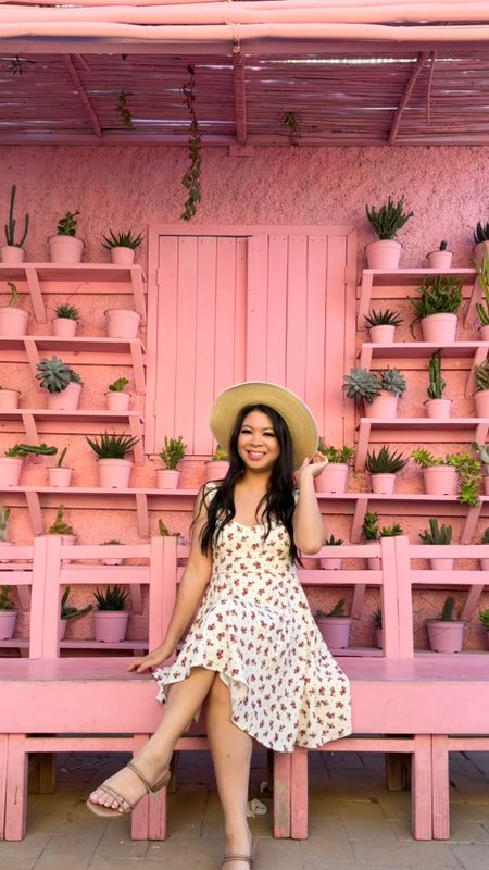 Wore this Sezane dress to explore Todos Santos and it just happened to have matched all of the pretty and colorful backdrops there! 😍🌵💕 Super cute summer dress that comes in 2 colors and 3 prints and has the perfect twirl to it. I’m wearing a size 4!

Vacation dress, petite style, summer dress with hat

#LTKTravel #LTKStyleTip #LTKSeasonal