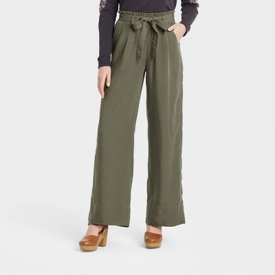 Women's Mid-Rise Tie-Waist Wide Leg Pants - Knox Rose™ | Target