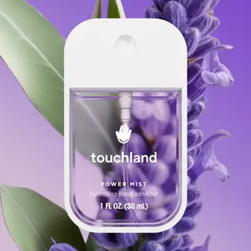 TOUCHLAND POWER MIST HYDRATING HAND SANITIZER - ASSORTED SCENTSu PURE LAVENDER | Simply Carolina