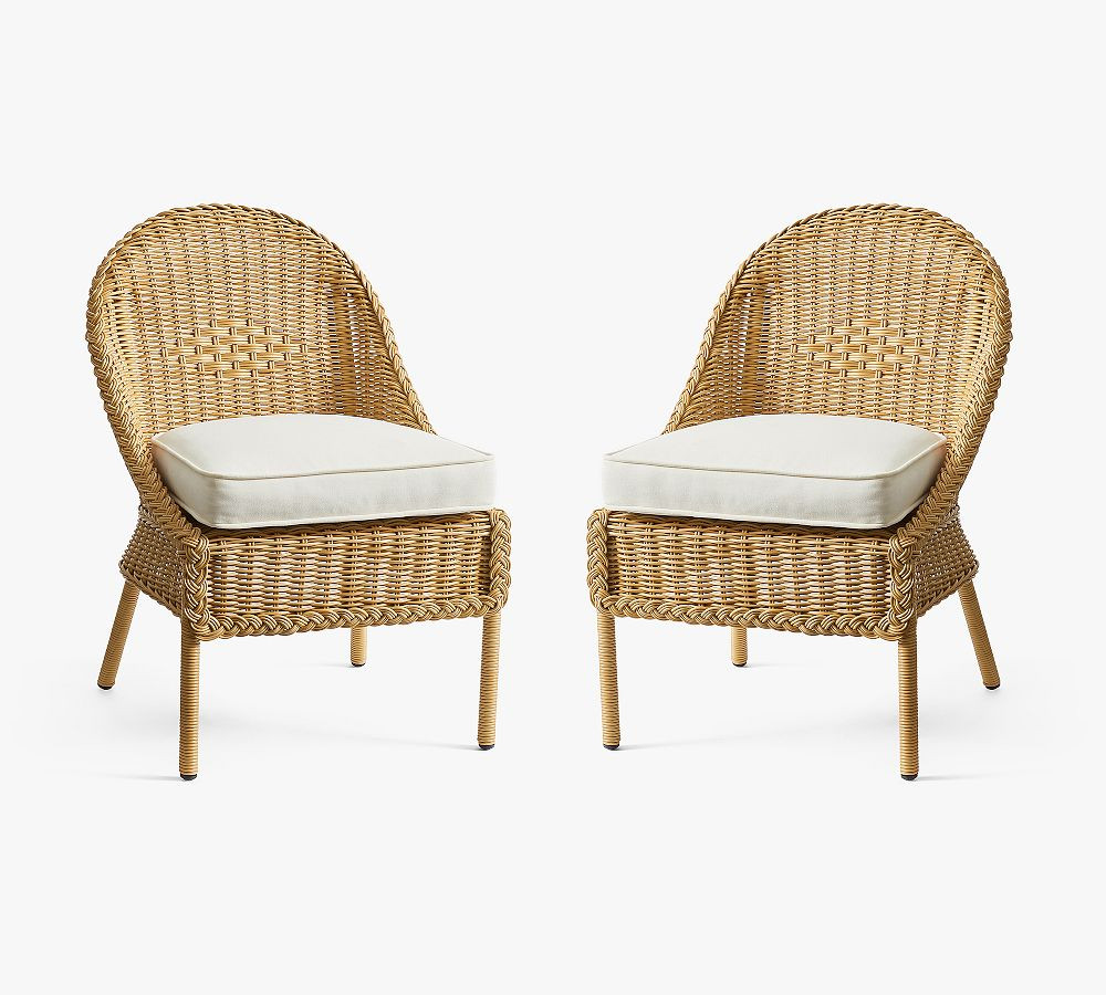 Westport Wicker Outdoor Dining Side Chair | Pottery Barn (US)