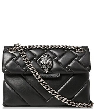 Kurt Geiger London Kensington Mini Quilted Leather Crossbody Bag - Black | Dillard's