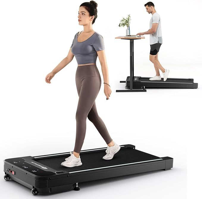 Goplus Under Desk Treadmill, Electric Treadmill Walking Pad with Touchable LED Display and Wirele... | Amazon (US)