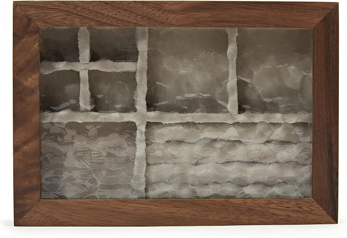 pandapark Wooden Jewelry Box with Glass Lid, Multi-Compartment Storage Display Case, Walnut Brown... | Amazon (US)