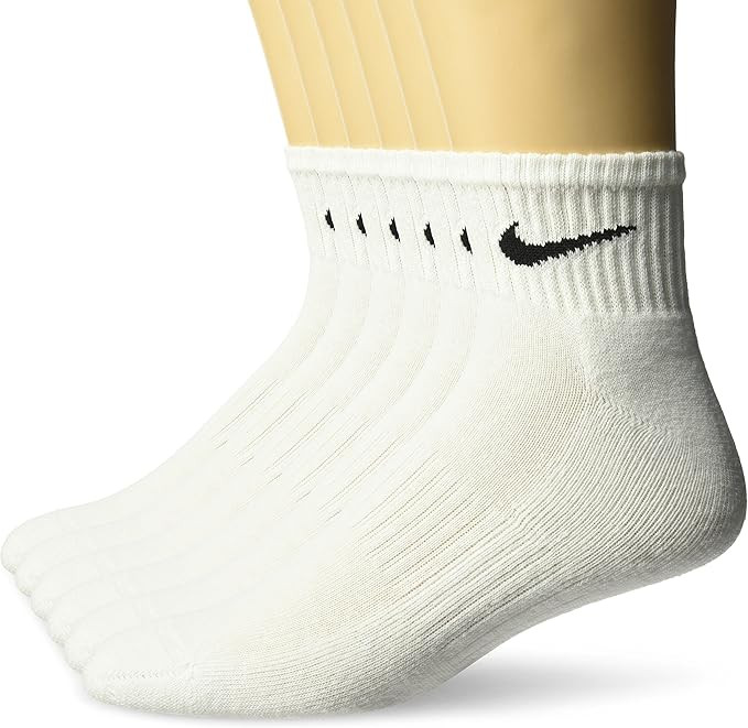 Nike womens Performance Cushion Quarter Socks With Band (6 Pairs) | Amazon (US)