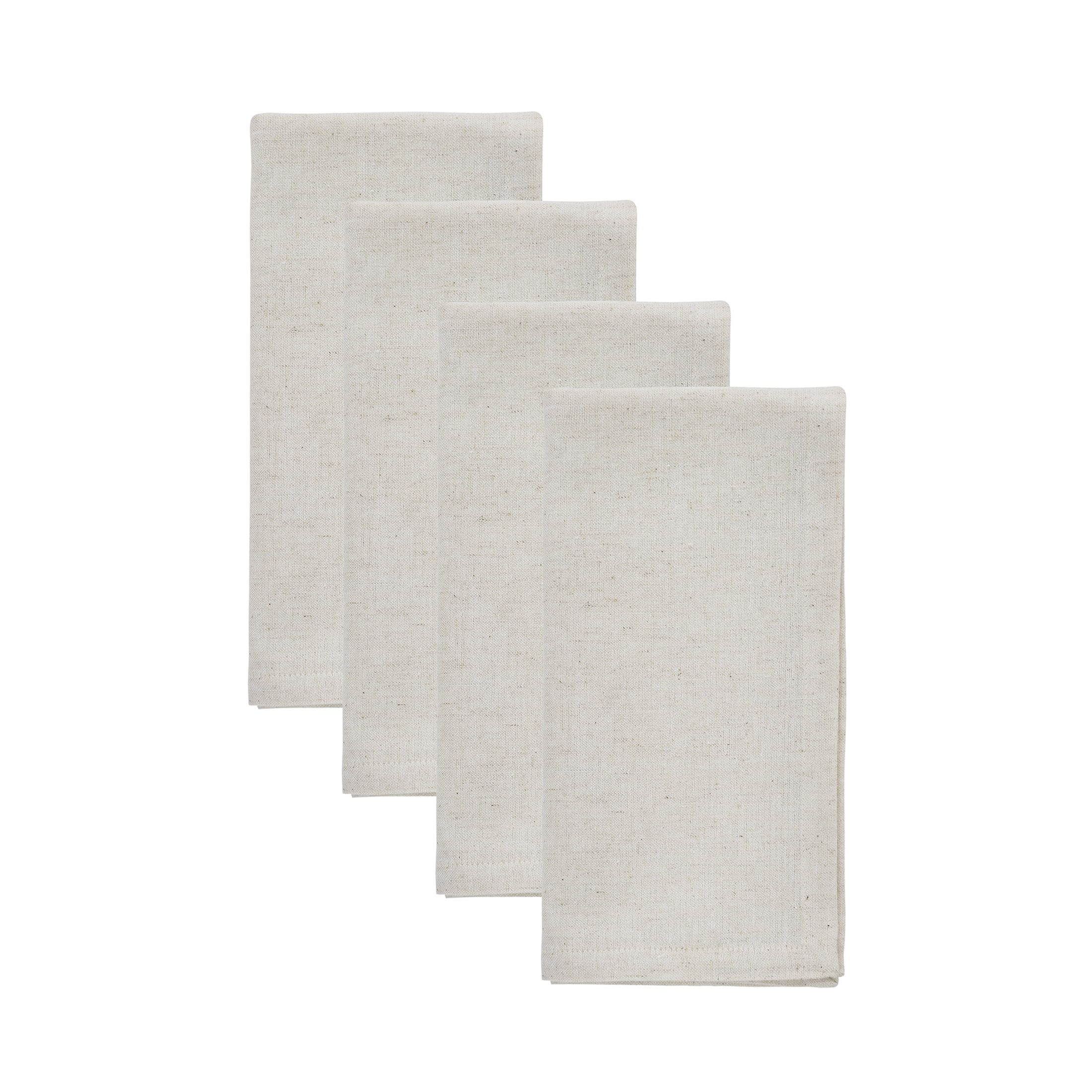 My Texas House Solid Cloth Dinner Table Napkins, 4 Pieces, Beige | Walmart (US)