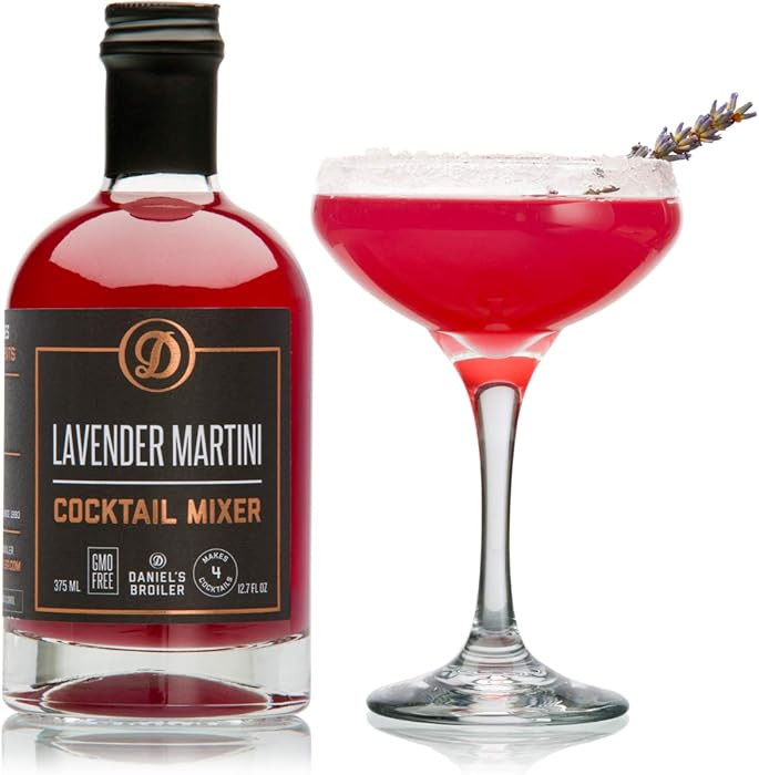 Daniel’s Broiler, Lavender Martini Cocktail Mixer, Straight from our Steakhouse, Just Add Spiri... | Amazon (US)