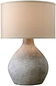 Troy Lighting PTL1008 Zen - 26.25 Inch Table Lamp, Lava Finish with Off-White Linen Shade | Amazon (US)