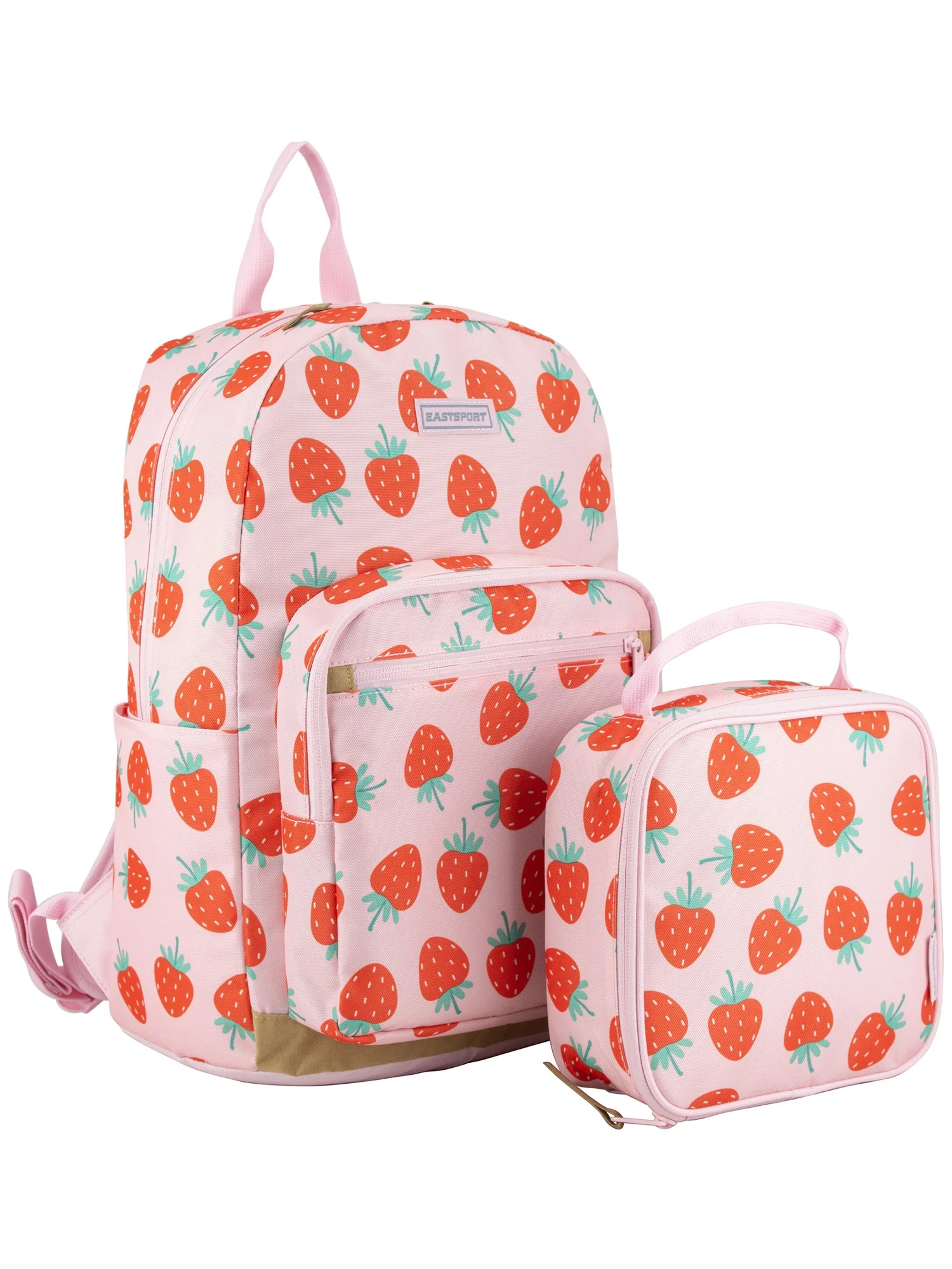 Eastsport Unisex 17" Backpack & Lunch Box 2-Piece Set, Strawberry Dream | Walmart (US)